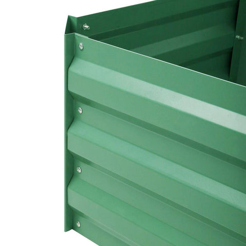 Green Fingers 210cm x 90cm Raised Garden Bed Set of 2 - Green