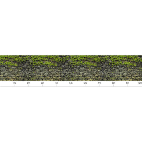 Grey Slate Stone Wall Custom Sized UV Printed Fence Cover