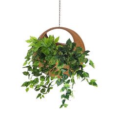 Hanging Rusted Ball Planter - 13cm, Set of 8