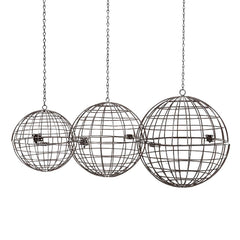 Hanging Steel Spheres, Set of 3