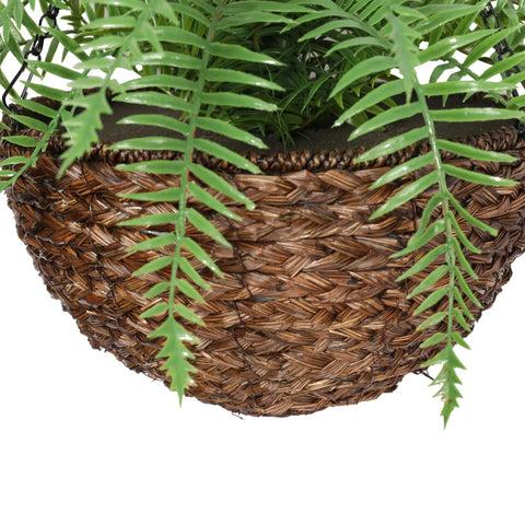 Large Hanging Basket With Artificial Fern UV Stabilised