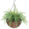 Image of Large Hanging Basket With Artificial Fern UV Stabilised