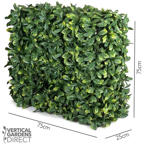 Laurel Artificial Hedge 75cm x 75cm x 25cm UV Stabilised