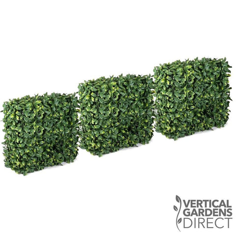 Laurel Artificial Hedge 75cm x 75cm x 25cm UV Stabilised