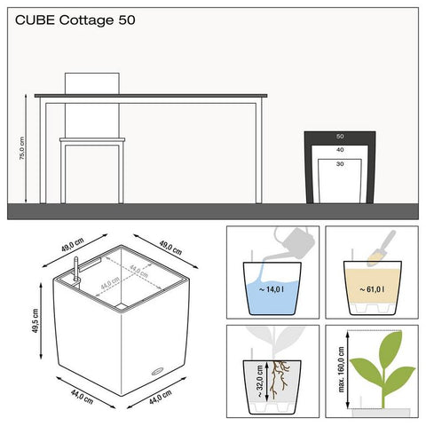 Lechuza CUBE Cottage 50