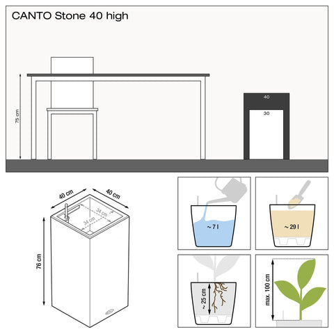Lechuza Canto Stone 40 Column