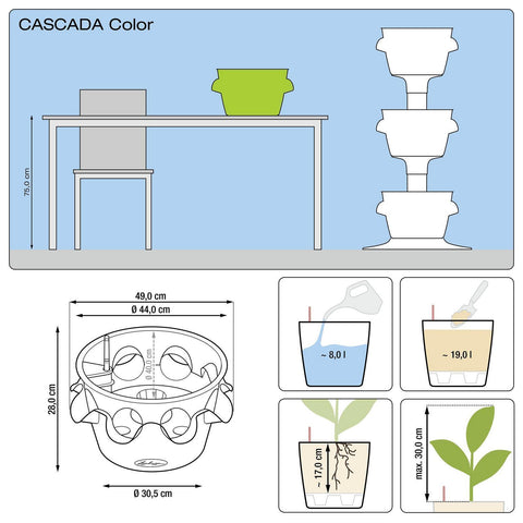 Lechuza Cascada 49cm Self Watering Cascade Planter