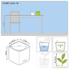 Image of Lechuza Cube 16 Self Watering Pot - 16cm