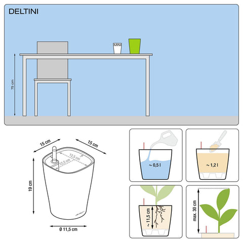 Lechuza Deltini Self Watering Pot