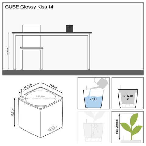 Lechuza Glossy CUBE Kiss 14