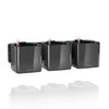 Image of Lechuza Glossy CUBE Triple Wall Planter Kit