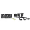 Image of Lechuza Glossy CUBE Triple Wall Planter Kit