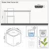 Image of Lechuza PURO CUBE Color Triple Wall Planter Kit