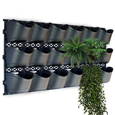 Maze Extra Large Vertical Garden 18 Pot Wall Planter Kit
