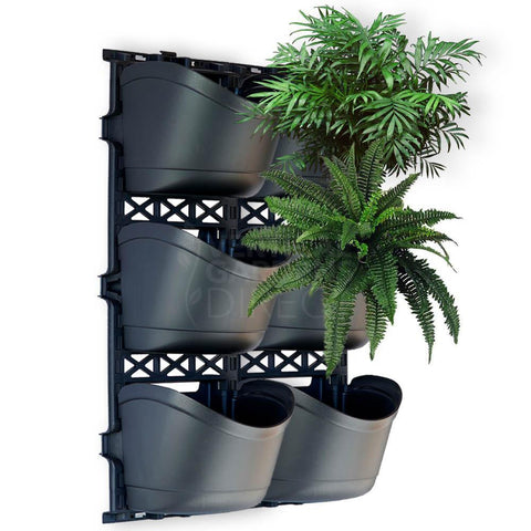 Maze Extra Large Vertical Garden 6 Pot Wall Planter Kit