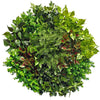 Image of Mixed Fern Circular Artificial Green Wall Plant Disc 80cm