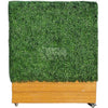 Image of Portable Artificial Boxwood Partition Hedge On Wheels 1m x 1m x 30cm UV Stabilised