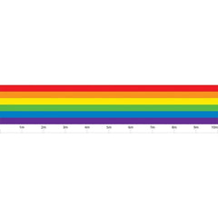 Pride Rainbow Flag Custom Size UV Printed Fence Cover