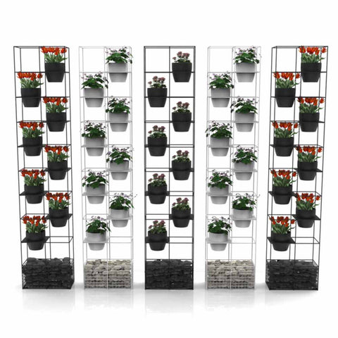 RapidBloom Reo Vertical Garden Wall Planter Box - Black