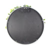 Image of Slimline Flowering White Artificial Green Wall Disc UV Resistant 50cm - White