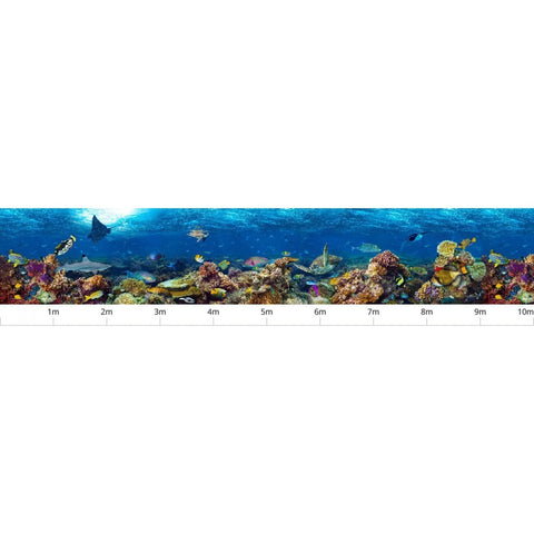 Underwater Seascape Custom Size UV Printed Fence Cover