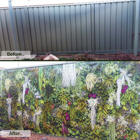 Vertical Garden / Green Wall Custom Size UV Printed Fence Cover