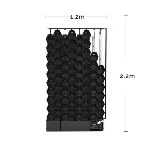 Vicinity Greenwall 80 Pots, Tanks, Pump & Irrigation Kit 1.2m x 2.2m