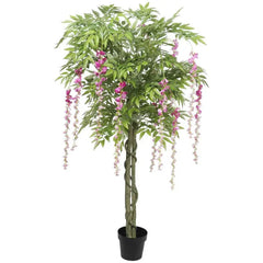 Artificial Wisteria Tree Pink Flowering 180cm