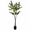 Image of Artificial Camellia Tree Flowering Natural Pink 180cm